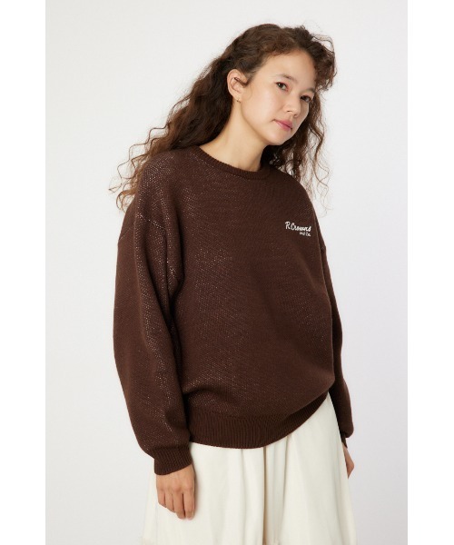 セール】MIX COLOR LOGOニットトップス（ニット/セーター