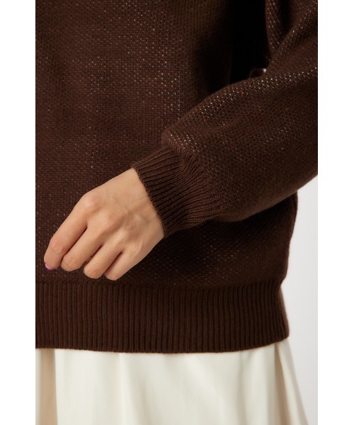 Y's ワイズ　ニットポンチョ　プルオーバー　トップス　ブラウン　ウール　M 楽天市場】『綿ニット ハイネック アシンメトリー プルオーバー