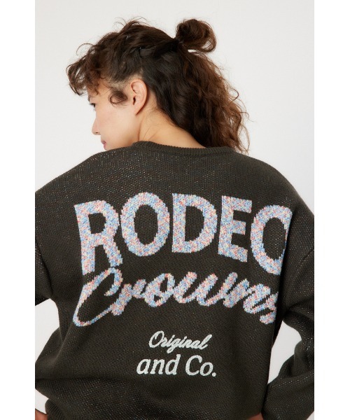 RODEO ロデオ セール】MIX COLOR LOGOニットトップス(ニット/セーター