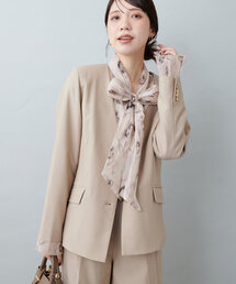 natural couture | オケージョン対応可 / 薄金釦ノーカラージャケット(その他アウター)