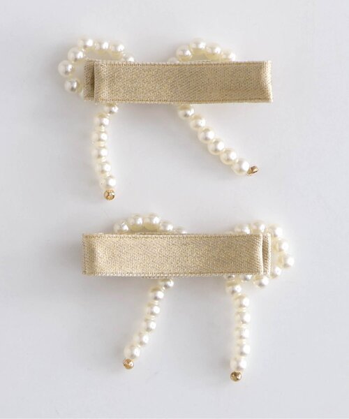 apres les cours(アプレレクール)の「パールリボンヘアクリップセット(その他ヘアアクセサリー・キッズ・アイボリー・FREE)」の10枚目の写真