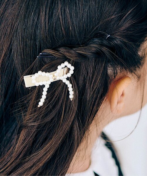 apres les cours(アプレレクール)の「パールリボンヘアクリップセット(その他ヘアアクセサリー・キッズ・アイボリー・FREE)」の11枚目の写真