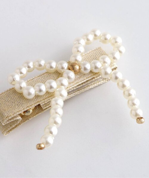 apres les cours(アプレレクール)の「パールリボンヘアクリップセット(その他ヘアアクセサリー・キッズ・アイボリー・FREE)」の12枚目の写真