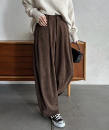 Eclat one（エクラワン）の「【Eclat one】カーブデザイン ワイド パンツ（チノパンツ）」