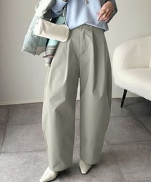 Eclat one（エクラワン）の「【Eclat one】カーブデザイン ワイド パンツ（チノパンツ）」