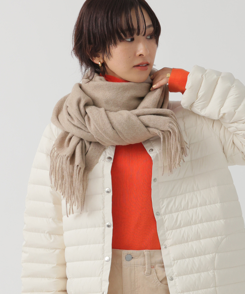 JOURNAL STANDARD relume（ジャーナルスタンダード　レリューム）の「《追加2》RELUMEウールストール（マフラー・レディース・ブラック/ライトグレー/ベージュ・FREE）」の14枚目の写真