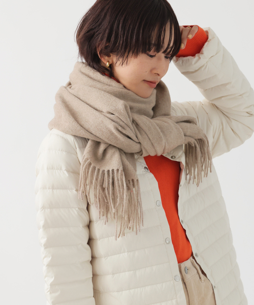 JOURNAL STANDARD relume（ジャーナルスタンダード　レリューム）の「《追加2》RELUMEウールストール（マフラー・レディース・ブラック/ライトグレー/ベージュ・FREE）」の15枚目の写真