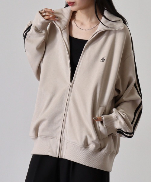 スエードポンチトラックジャケット（ブルゾン）｜atONE（アット