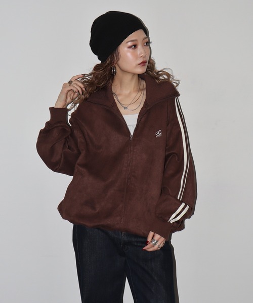 セール】スエードポンチトラックジャケット（ブルゾン）｜atONE