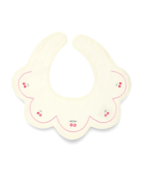 BRANSHES(ブランシェス)の「さくらんぼ刺繍スタイ(スタイ/よだれかけ・キッズ・アイボリー/ピンク・FREE)」の12枚目の写真