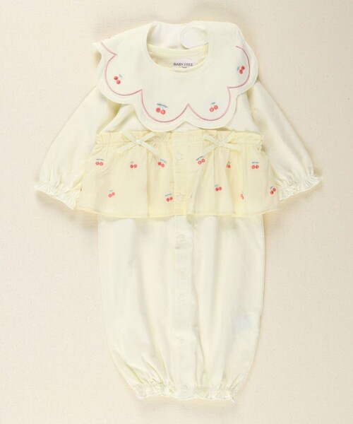 BRANSHES(ブランシェス)の「さくらんぼ刺繍スタイ(スタイ/よだれかけ・キッズ・アイボリー/ピンク・FREE)」の11枚目の写真