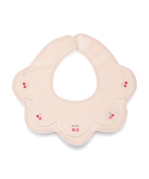 BRANSHES(ブランシェス)の「さくらんぼ刺繍スタイ(スタイ/よだれかけ・キッズ・アイボリー/ピンク・FREE)」の9枚目の写真