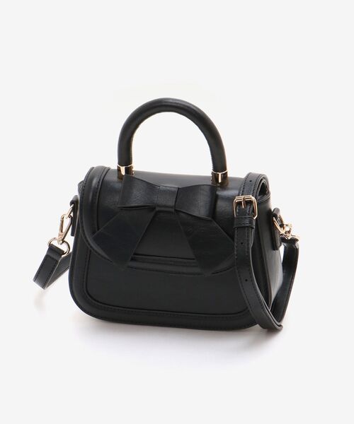 MAJESTIC LEGON（マジェスティックレゴン）の「クラシックリボンバッグ（ハンドバッグ・レディース・レッド/ブラック/アイボリー・FREE）」の10枚目の写真