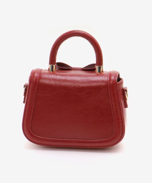 MAJESTIC LEGON（マジェスティックレゴン）の「クラシックリボンバッグ（ハンドバッグ・レディース・レッド/ブラック/アイボリー・FREE）」の13枚目の写真