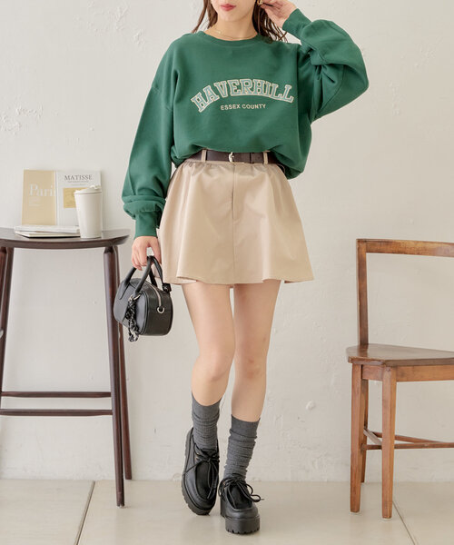 Chico(チコ)の「ピグメントクルールーズスウェット(Tシャツ/カットソー・レディース・グリーン/ネイビー/オートミール/グレー/ブルー系その他・FREE)」の14枚目の写真
