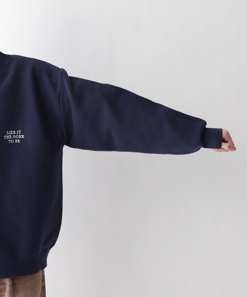 RAGEBLUE(レイジブルー)の「ワンポイント刺繍/レターニットカーディガン(カーディガン/ボレロ・メンズ・イエロー/ネイビー/グリーン/ホワイト・LARGE/MEDIUM)」の9枚目の写真