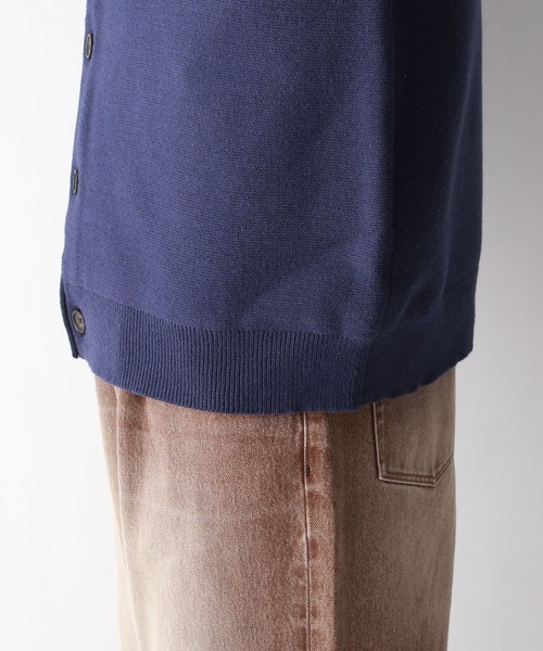 RAGEBLUE(レイジブルー)の「ワンポイント刺繍/レターニットカーディガン(カーディガン/ボレロ・メンズ・イエロー/ネイビー/グリーン/ホワイト・LARGE/MEDIUM)」の10枚目の写真