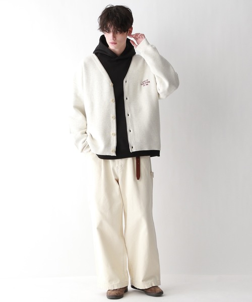 RAGEBLUE(レイジブルー)の「ワンポイント刺繍/レターニットカーディガン(カーディガン/ボレロ・メンズ・イエロー/ネイビー/グリーン/ホワイト・LARGE/MEDIUM)」の16枚目の写真