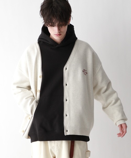 RAGEBLUE(レイジブルー)の「ワンポイント刺繍/レターニットカーディガン(カーディガン/ボレロ・メンズ・イエロー/ネイビー/グリーン/ホワイト・LARGE/MEDIUM)」の18枚目の写真