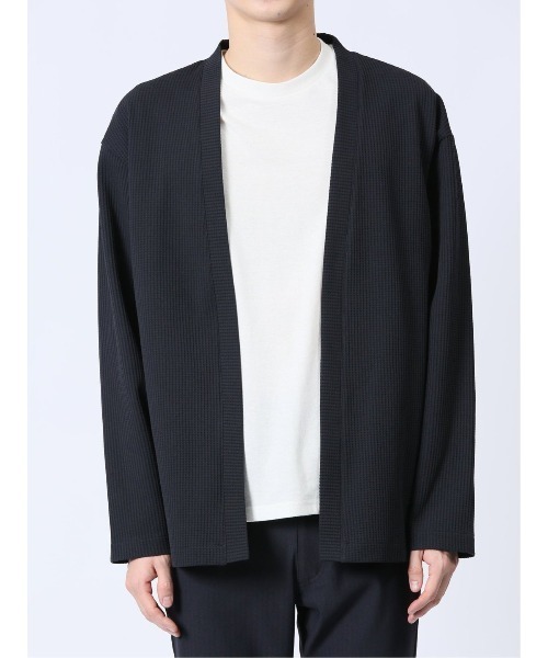 m.f.editorial(エムエフエディトリアル)の「アンサンブル 2枚 セット メンズ 着流し カーディガン & 半袖 Tシャツ(アンサンブル・メンズ・ネイビー/ベージュ・LARGE/MEDIUM/X-LARGE)」の14枚目の写真