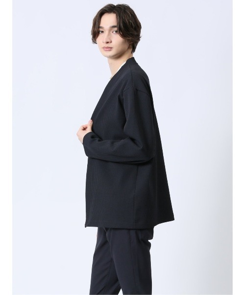 m.f.editorial(エムエフエディトリアル)の「アンサンブル 2枚 セット メンズ 着流し カーディガン & 半袖 Tシャツ(アンサンブル・メンズ・ネイビー/ベージュ・LARGE/MEDIUM/X-LARGE)」の21枚目の写真