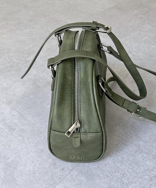 CPCM(シーピーシーエム)の「ラウンドボストンバッグ(ボストンバッグ・レディース・ブラック/ブラウン/レッド/グリーン/キャメル・FREE)」の19枚目の写真