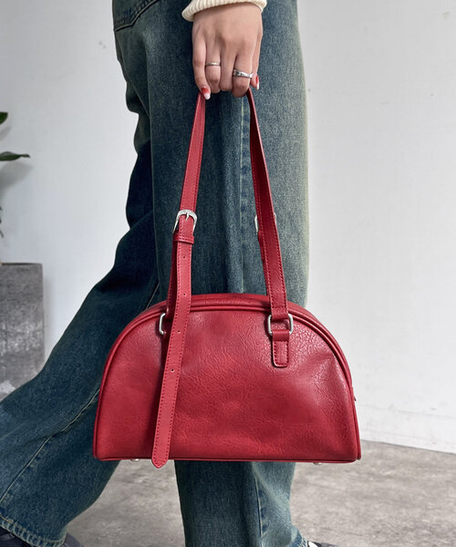 CPCM(シーピーシーエム)の「ラウンドボストンバッグ(ボストンバッグ・レディース・ブラック/ブラウン/レッド/グリーン/キャメル・FREE)」の20枚目の写真