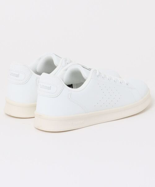 hummel(ヒュンメル)の「hummel ヒュンメル COURT LINE LZH レディーススニーカー(コートラインLZH) 225944 9256 ブライトホワイト/ルナーロック(スニーカー・レディース・ホワイト・22.5cm/23.0cm/24.0cm/25.0cm)」の2枚目の写真