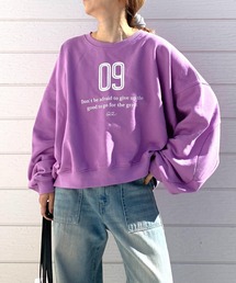 Q（キュー）の「裏毛09プリントトレーナー（スウェット）」