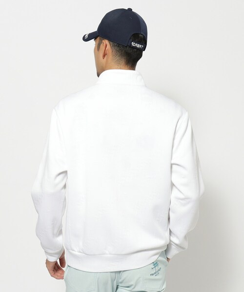 adabat（アダバット）の「クロスロゴハーフジッププルオーバー（Tシャツ/カットソー・メンズ・ホワイト/ネイビー・46/48/50）」の19枚目の写真