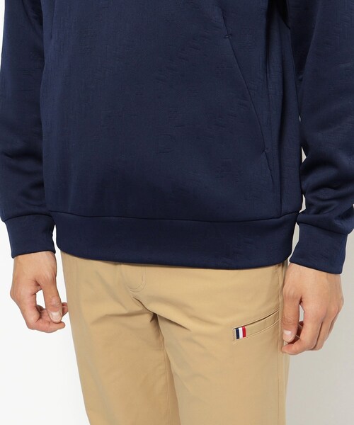 adabat（アダバット）の「クロスロゴハーフジッププルオーバー（Tシャツ/カットソー・メンズ・ホワイト/ネイビー・46/48/50）」の4枚目の写真