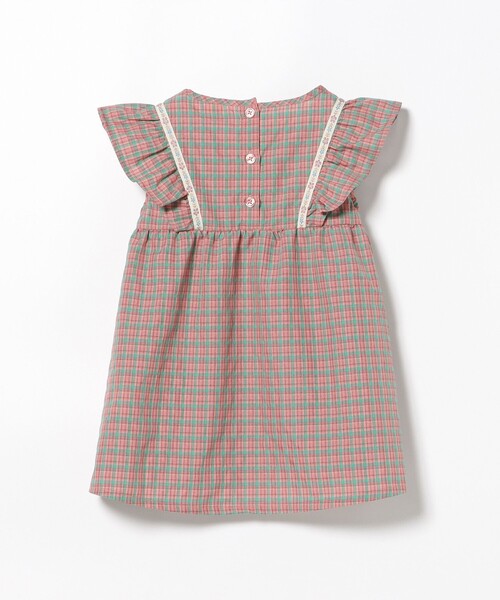 BEAMS mini（ビームスミニ）の「チェック フリル ブラウス 2025SS（90～150cm）（シャツ/ブラウス・キッズ・ピンク/イエロー・90/100/110/120/130/140/150）」の12枚目の写真