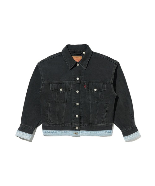 90sトラッカーレザージャケット黒ビンテージヌバックオモシーチャンネルリーバイス セール】Levi's/リーバイス 90S トラッカージャケット（デニム