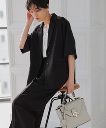 haremode（ハレモード）の「ショートスリーブワイドパンツスーツ（スーツセット）」