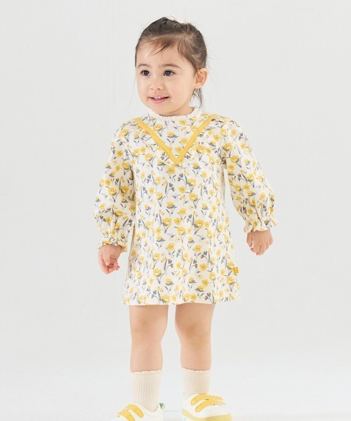 moimoln(モイモルン)の「ローレンワンピース(ワンピース・キッズ・イエロー・80cm/90cm/110cm/100cm)」の7枚目の写真