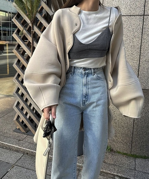 WILLFULLY（ウィルフリー）の「decoration stitch smooth bustier（その他トップス・レディース・ブラック/ホワイト/レモンイエロー/チャコール・FREE）」の7枚目の写真