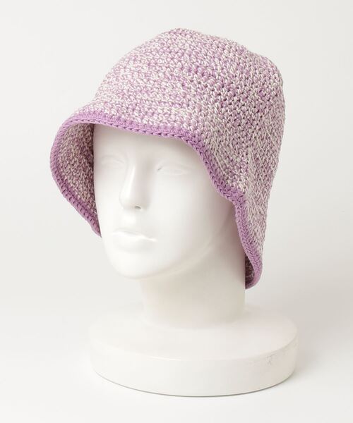 SUBLIME（サブライム）の「(SUBLIME)MIX HANDKNIT HAT（ハット・レディース・ブルー/ピンク/グリーン・ONE SIZE）」の12枚目の写真
