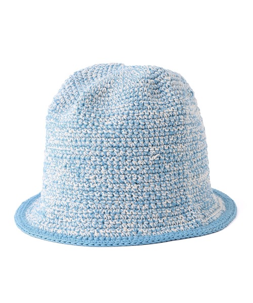 SUBLIME（サブライム）の「(SUBLIME)MIX HANDKNIT HAT（ハット・レディース・ブルー/ピンク/グリーン・ONE SIZE）」の5枚目の写真