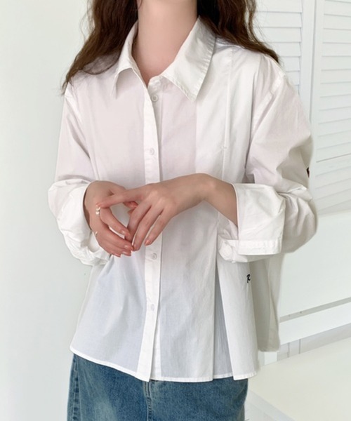 プリーツデザインシャツブラウス イッセイミヤケ！ プリーツデザイン