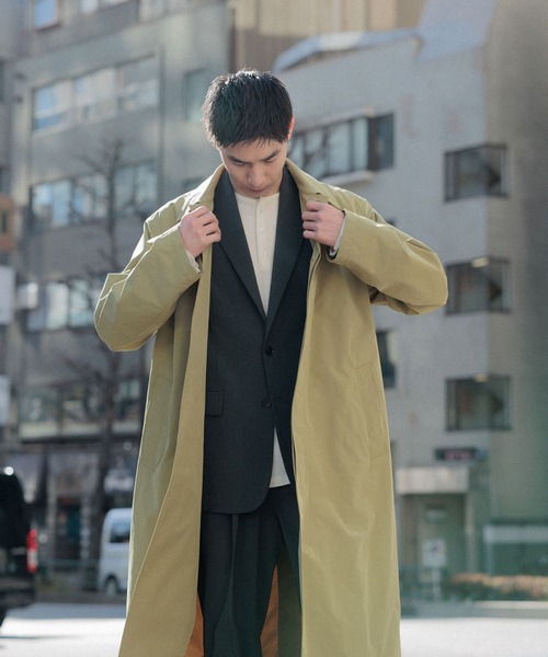 ADAM ET ROPE'(アダムエロペ)の「【RIRANCHA】サマーセットアップ / テーラードジャケット & スラックス / イージーケア / 接触冷感 / 吸水速乾(セットアップ・メンズ・ブラック系その他/ブルー系その他/ダークグリーン・S/M/L)」の10枚目の写真