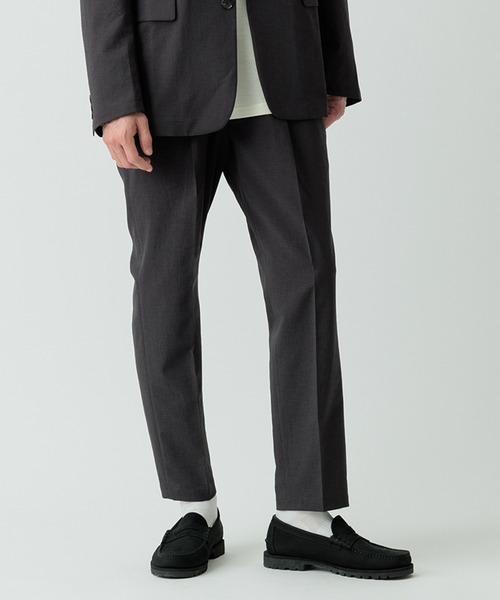 ADAM ET ROPE'(アダムエロペ)の「【RIRANCHA】サマーセットアップ / テーラードジャケット & スラックス / イージーケア / 接触冷感 / 吸水速乾(セットアップ・メンズ・ブラック系その他/ブルー系その他/ダークグリーン・S/M/L)」の22枚目の写真