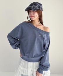 Heather | ワンショルプレート裏毛スウェット 323432(スウェット)