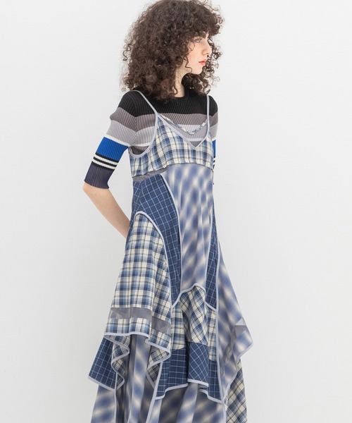 AULA AILA（アウラアイラ）の「マルチボーダーニット（ニット/セーター・レディース・ブラック/グレー/オフホワイト・0）」の18枚目の写真