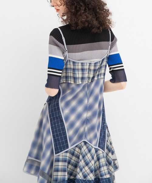 AULA AILA（アウラアイラ）の「マルチボーダーニット（ニット/セーター・レディース・ブラック/グレー/オフホワイト・0）」の15枚目の写真