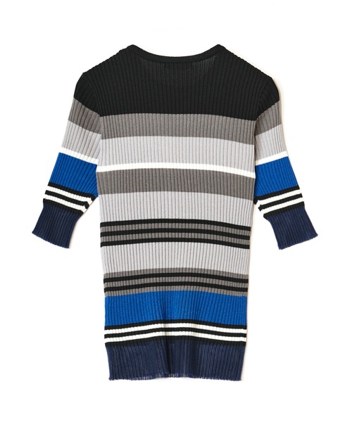 ニット セーター AULA AILA/アウラアイラ/MULTI BORDER KNIT/マルチボーダーニット レディース AULA AILA ニット セーター AILA/アウラアイラ/MULTI BORDER