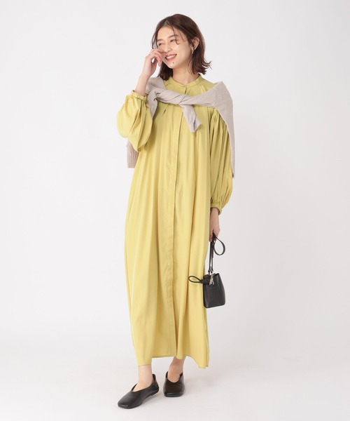 セール】ボリューム袖タックワンピース（ワンピース）｜studio CLIP