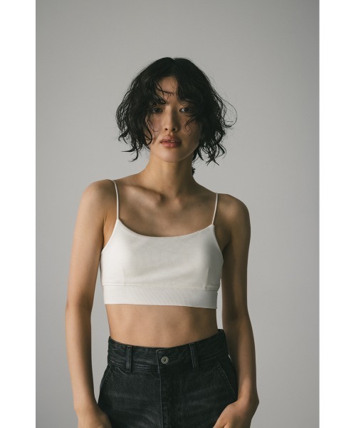 STYLEMIXER（スタイルミキサー）の「カップ付きブラトップ（キャミソール・レディース・ホワイト/ブラウン/ブラック・SMALL/MEDIUM）」の9枚目の写真