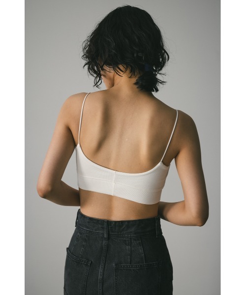 STYLEMIXER（スタイルミキサー）の「カップ付きブラトップ（キャミソール・レディース・ホワイト/ブラウン/ブラック・SMALL/MEDIUM）」の18枚目の写真