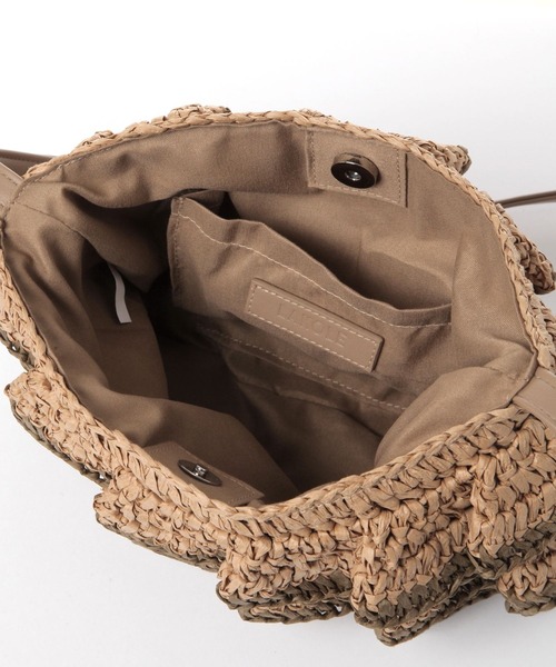 LAKOLE（ラコレ）の「ペーパーフリルショルダーバッグ / 286390（ショルダーバッグ・レディース・ベージュ系1/ブラック系9・FREE）」の12枚目の写真