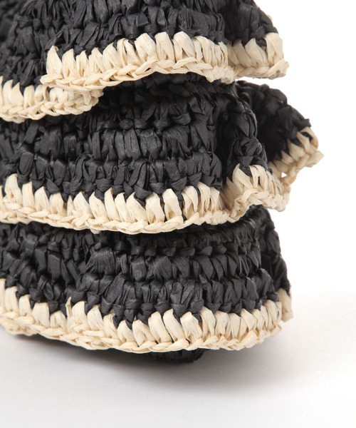 LAKOLE（ラコレ）の「ペーパーフリルショルダーバッグ / 286390（ショルダーバッグ・レディース・ベージュ系1/ブラック系9・FREE）」の8枚目の写真